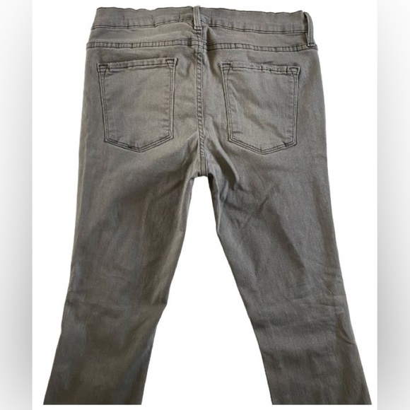 FRAME "Le SKinny de Jeanne" Skinny Jeans Ripped Style Gray Size 30 - Picture 6 of 12